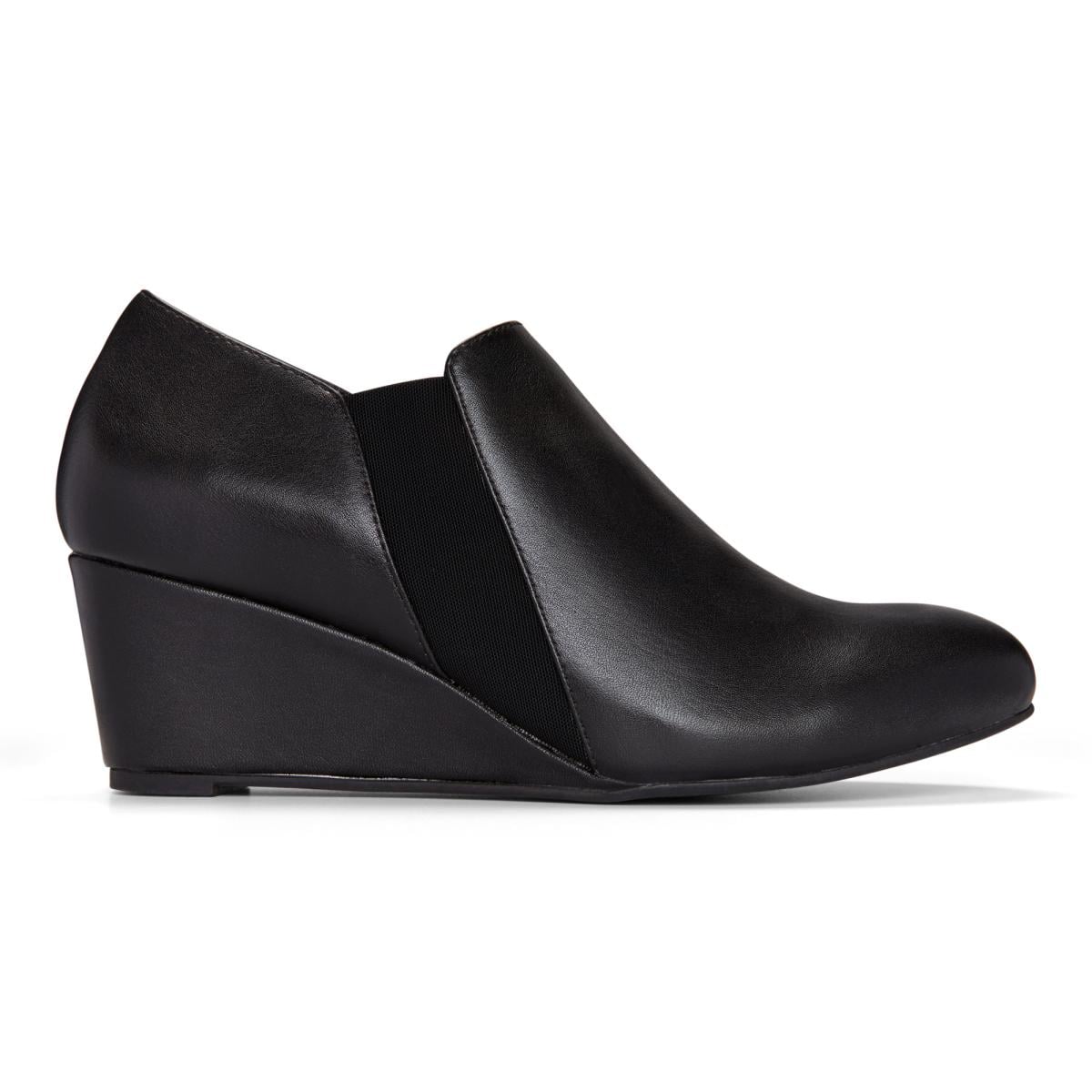 Vionic Elevated Stanton - Women's Wedge Boot - Black