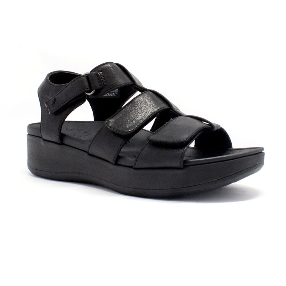 Vionic Tami Women's Platform Wedge Sandal in Black