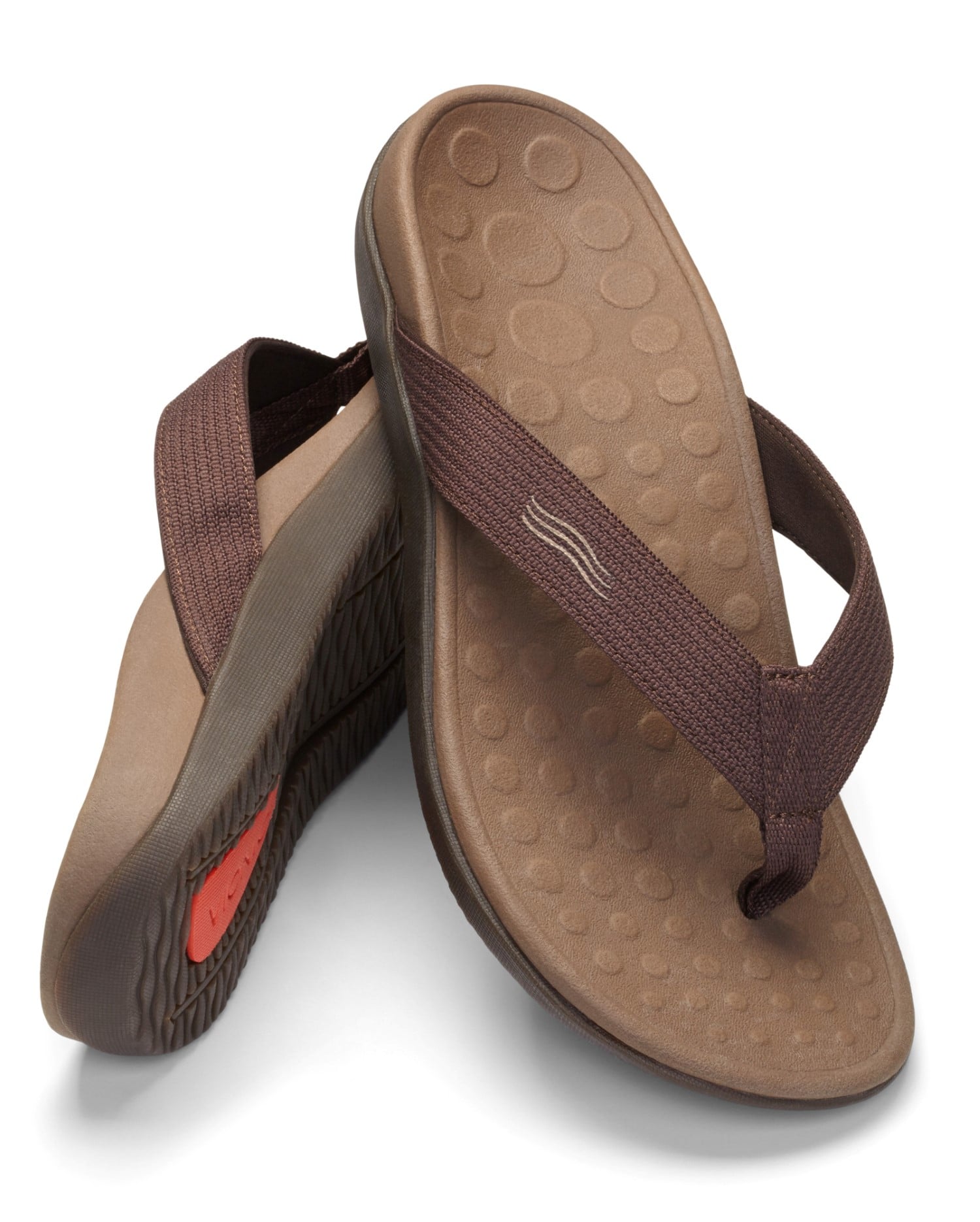 Vionic Wave - Unisex Orthotic Sandals - Black/Gray Chocolate Khaki