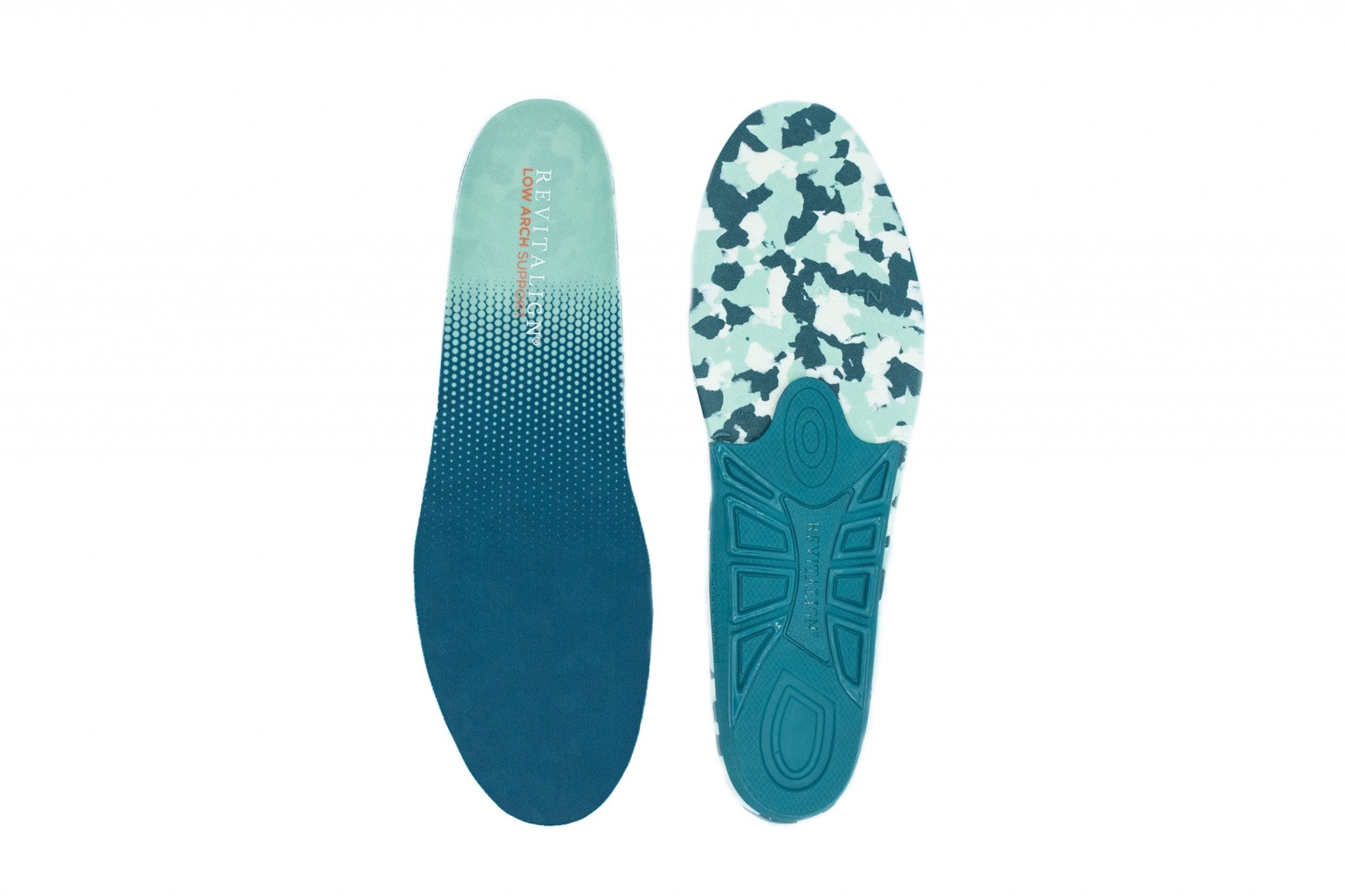 REVITALIGN Low Arch Support Cushioned Stability Women's Insoles - One Color - Product View - 3