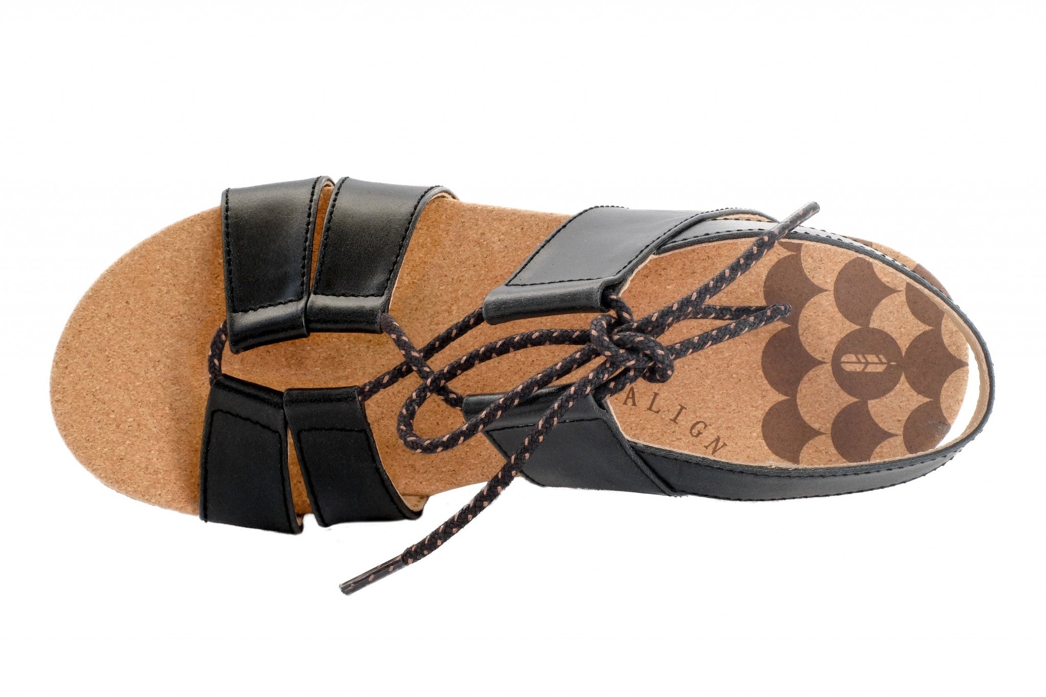 Revitalign Adele Supportive Full Contact Comfort Women's Sandals - Black - Product View - 6