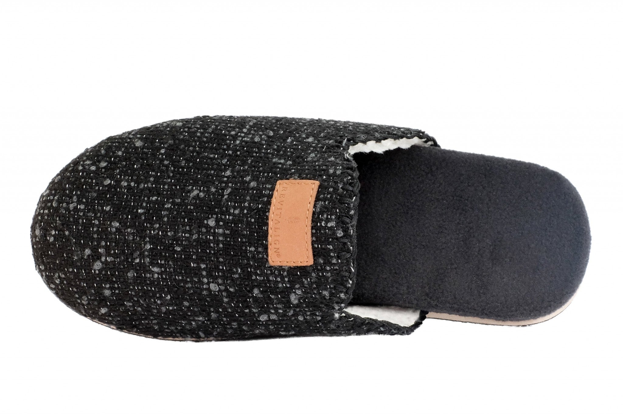 Revitalign Alder Knit Cozy Support Women's Slippers - Black - Product View - 6