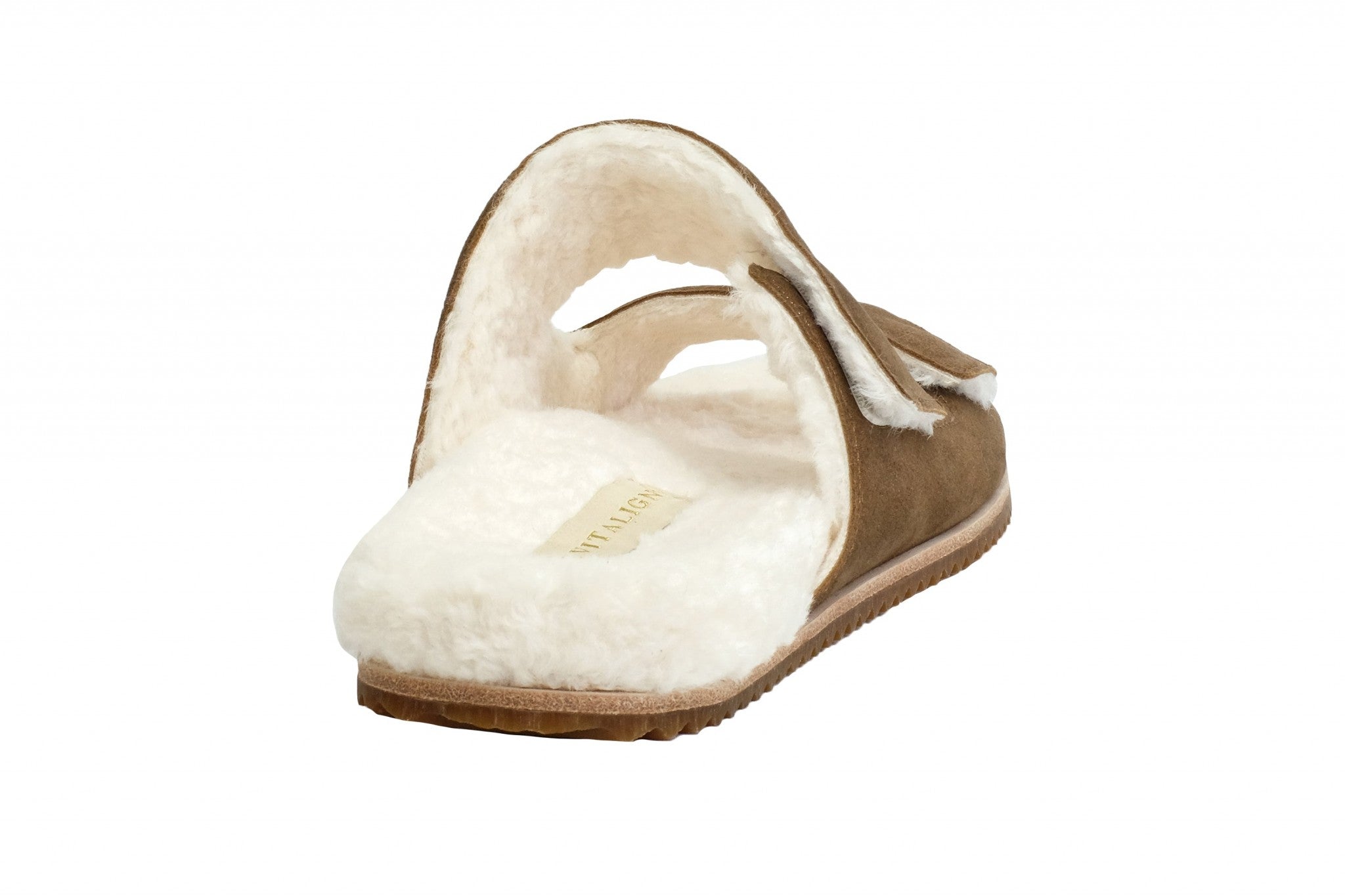 Revitalign Amelia Orthotic Comfort Slip-On Women's Slippers - Bison - Product View - 5