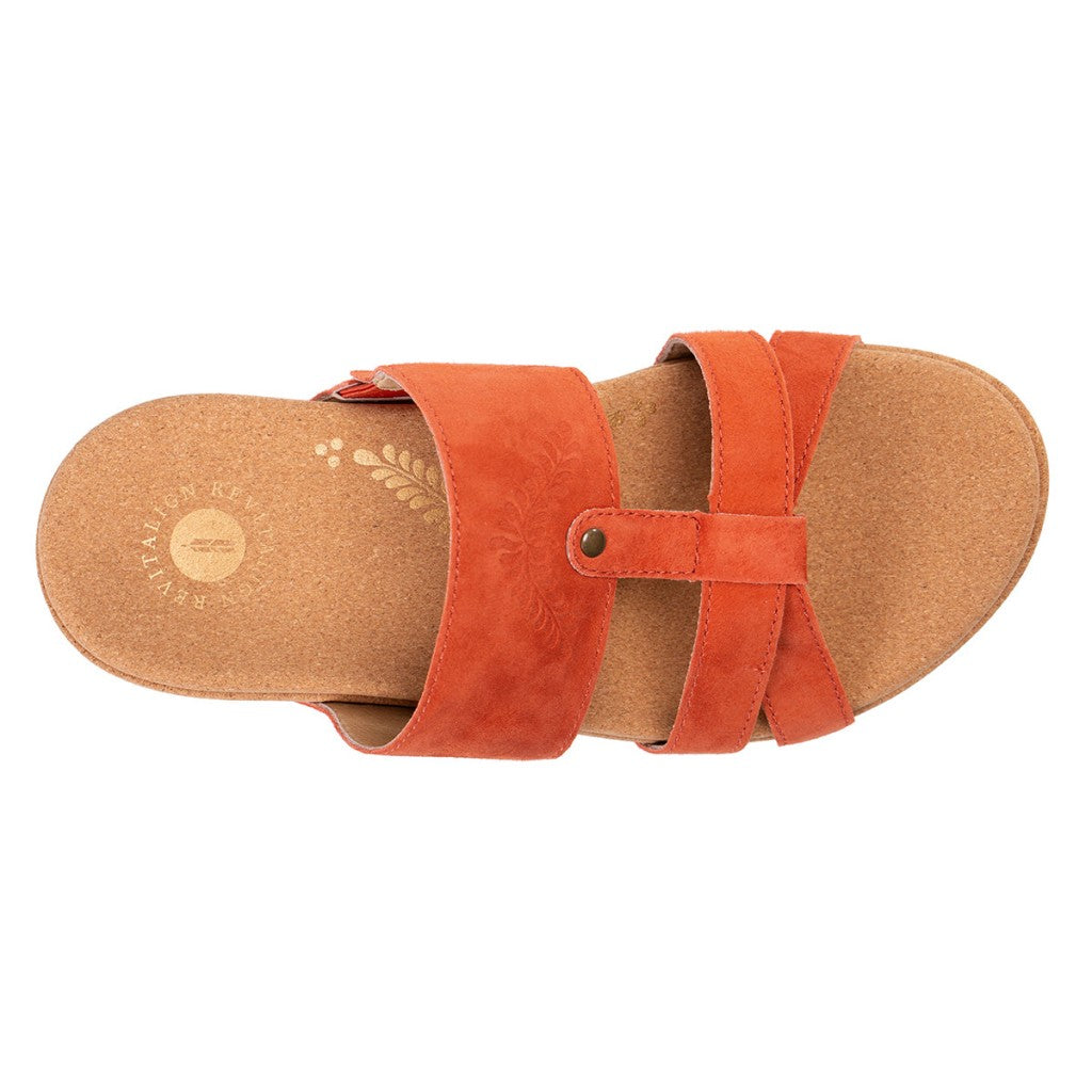 Revitalign Andover Baja Wedge Orthotic Comfort & Support Women's Sandals - Rooibos Tea - Product View - 7