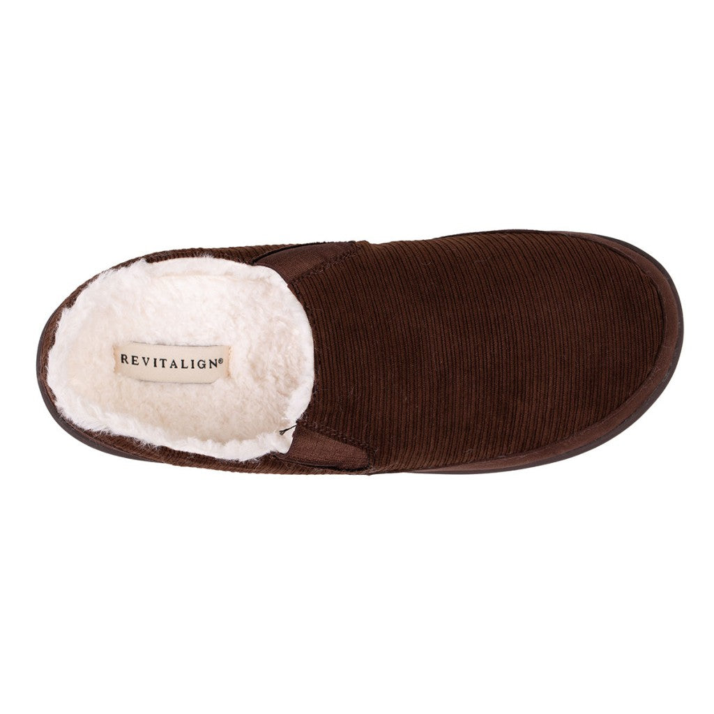 Revitalign Apres Orthotic Comfort Support Men's Slippers - Java - Product View - 7