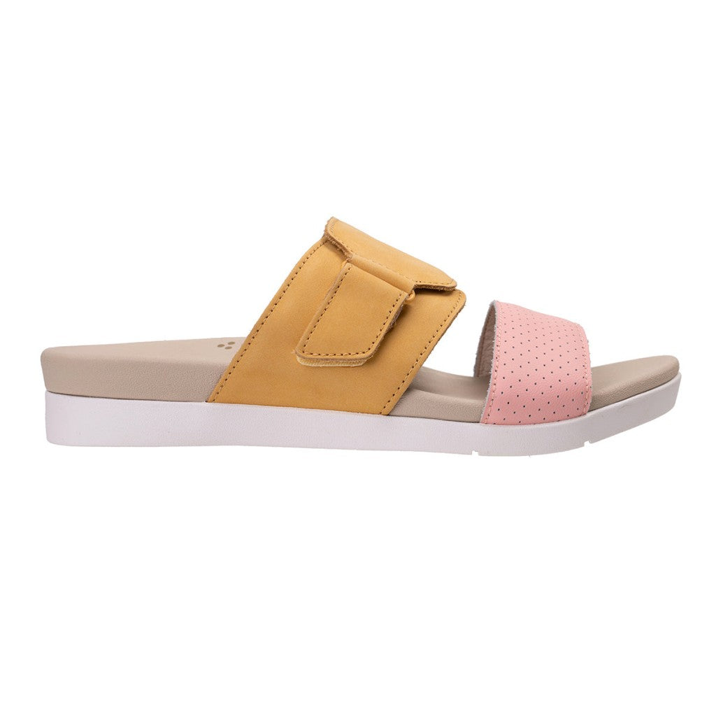 Revitalign Baja Slide Supportive Orthotic Comfort Women's Sandals - Lemonade - Product View - 1