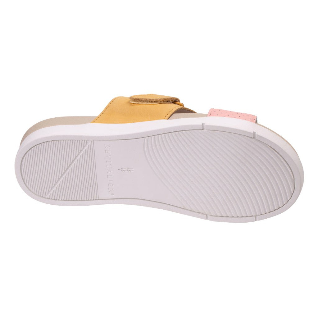 Revitalign Baja Slide Supportive Orthotic Comfort Women's Sandals - Lemonade - Product View - 6