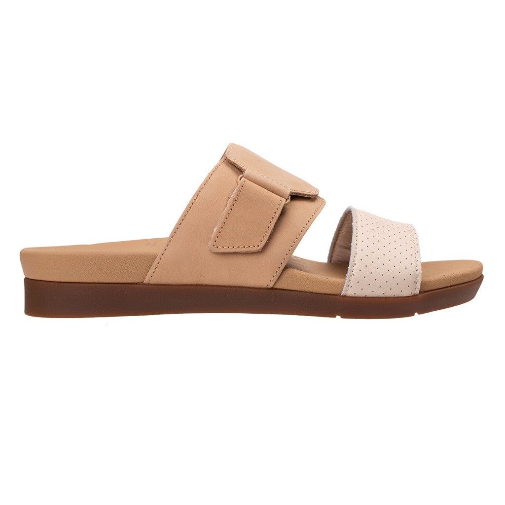 Revitalign Baja Slide Supportive Orthotic Comfort Women's Sandals - Tan - Product View - 1