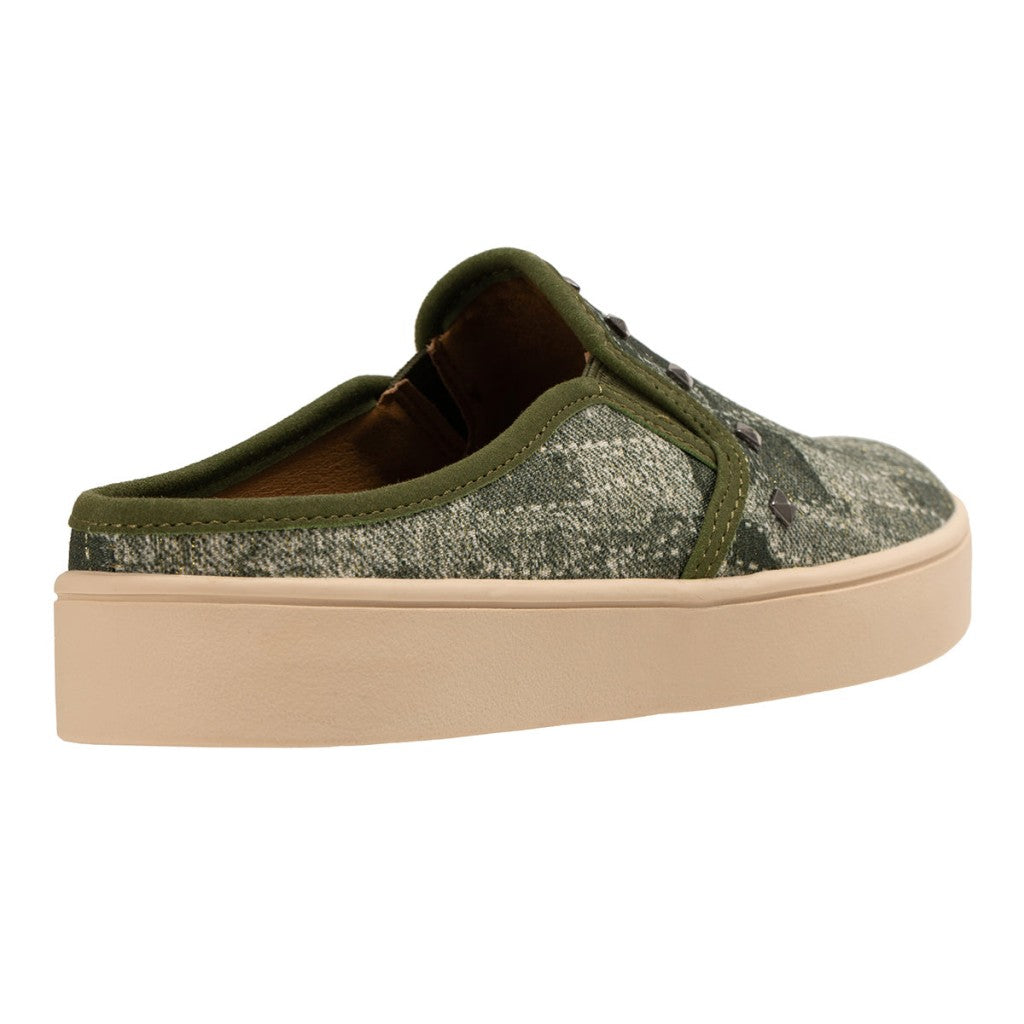 Revitalign Barbados Joy Women's Slip-On Shoes - Green Denim - Product View - 4