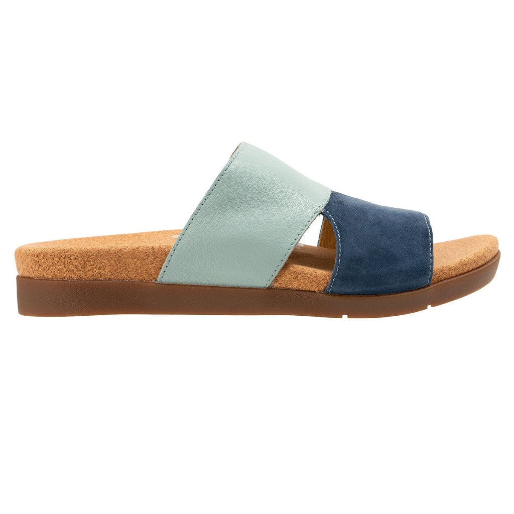 Revitalign Basque Slide Supportive Comfort Women's Sandals - Blue - Product View - 1