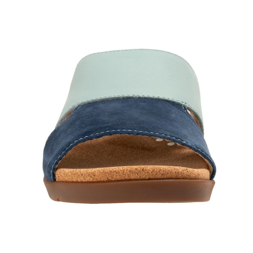 Revitalign Basque Slide Supportive Comfort Women's Sandals - Blue - Product View - 3