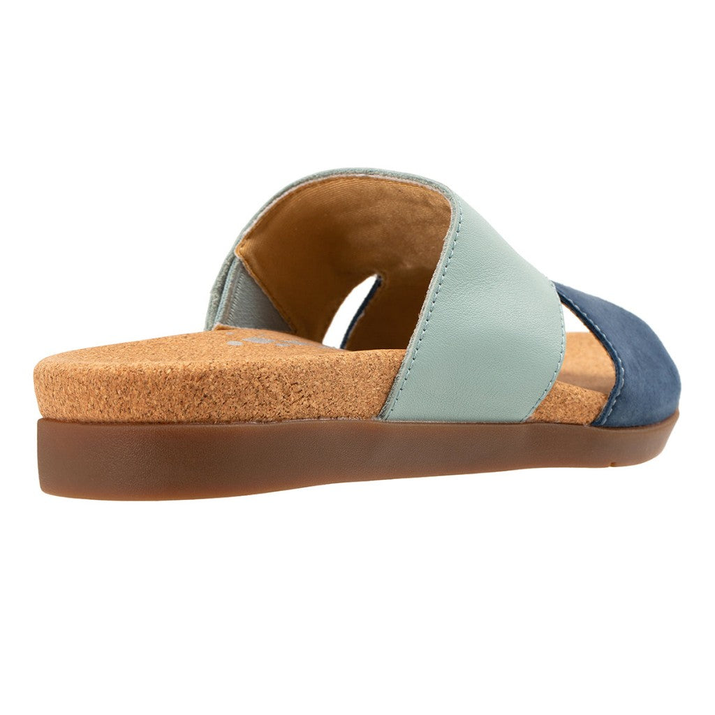 Revitalign Basque Slide Supportive Comfort Women's Sandals - Blue - Product View - 4