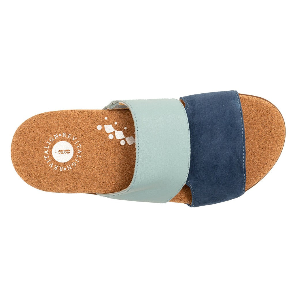 Revitalign Basque Slide Supportive Comfort Women's Sandals - Blue - Product View - 7