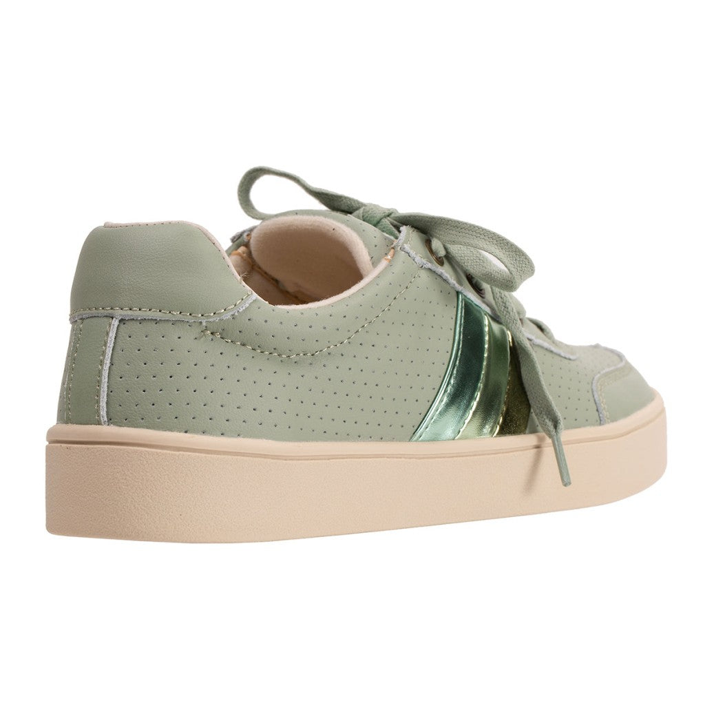 Revitalign Belmont Metallic Stripe Orthotic Comfort Women's Shoes - Dark Sage - Product View - 4