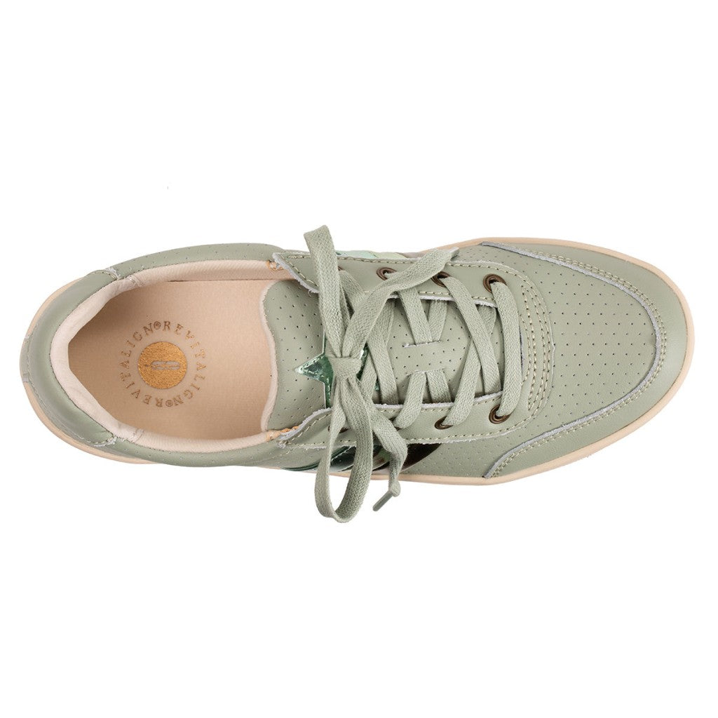Revitalign Belmont Metallic Stripe Orthotic Comfort Women's Shoes - Dark Sage - Product View - 7