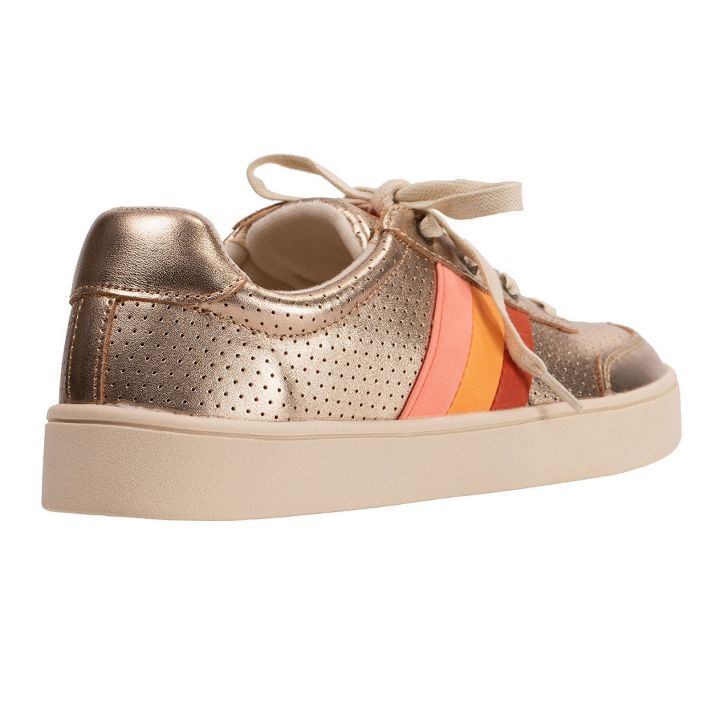 Revitalign Belmont Metallic Stripe Orthotic Comfort Women's Shoes - Rose Gold - Product View - 4