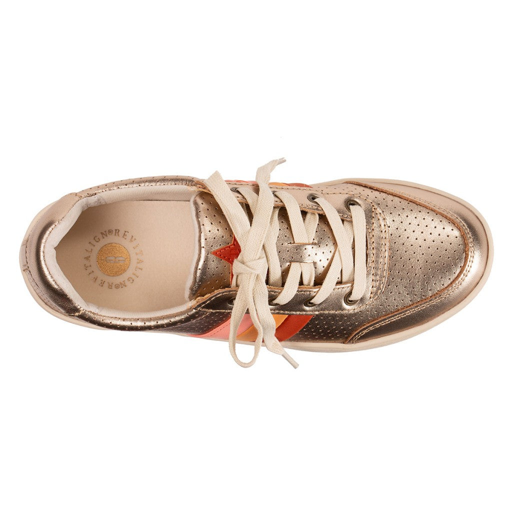 Revitalign Belmont Metallic Stripe Orthotic Comfort Women's Shoes - Rose Gold - Product View - 7