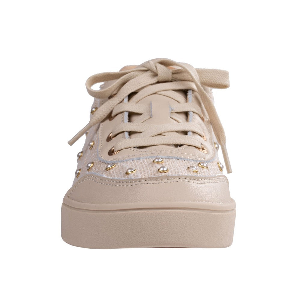 Revitalign Belmont Pearl Sneaker - Sand - Product View - 3