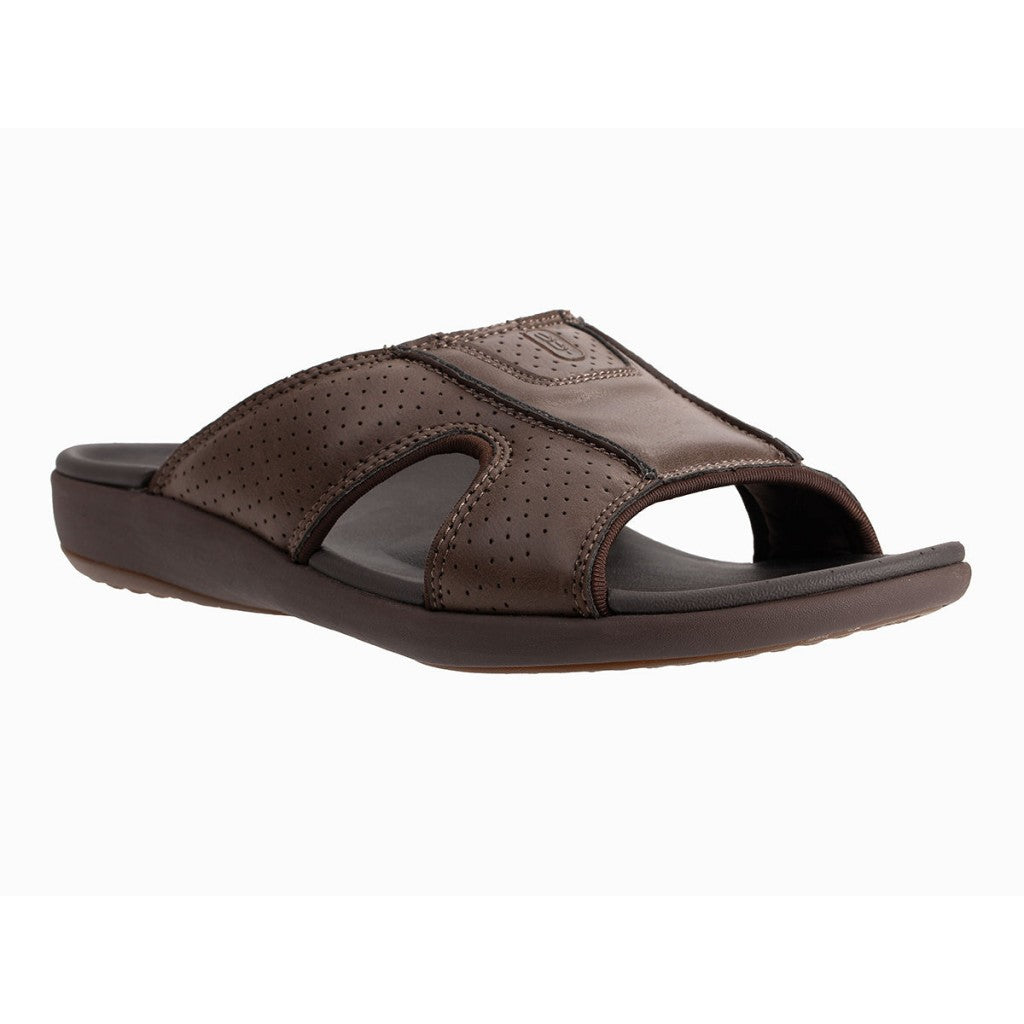 Revitalign Benton Slide Orthotic Comfort Men's Sandals - Brown - Product View - 2