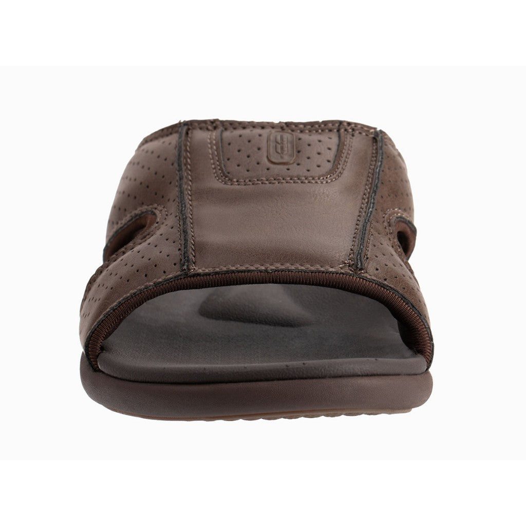 Revitalign Benton Slide Orthotic Comfort Men's Sandals - Brown - Product View - 3