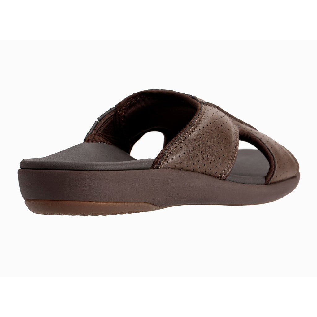 Revitalign Benton Slide Orthotic Comfort Men's Sandals - Brown - Product View - 4