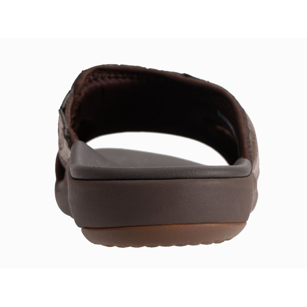 Revitalign Benton Slide Orthotic Comfort Men's Sandals - Brown - Product View - 5