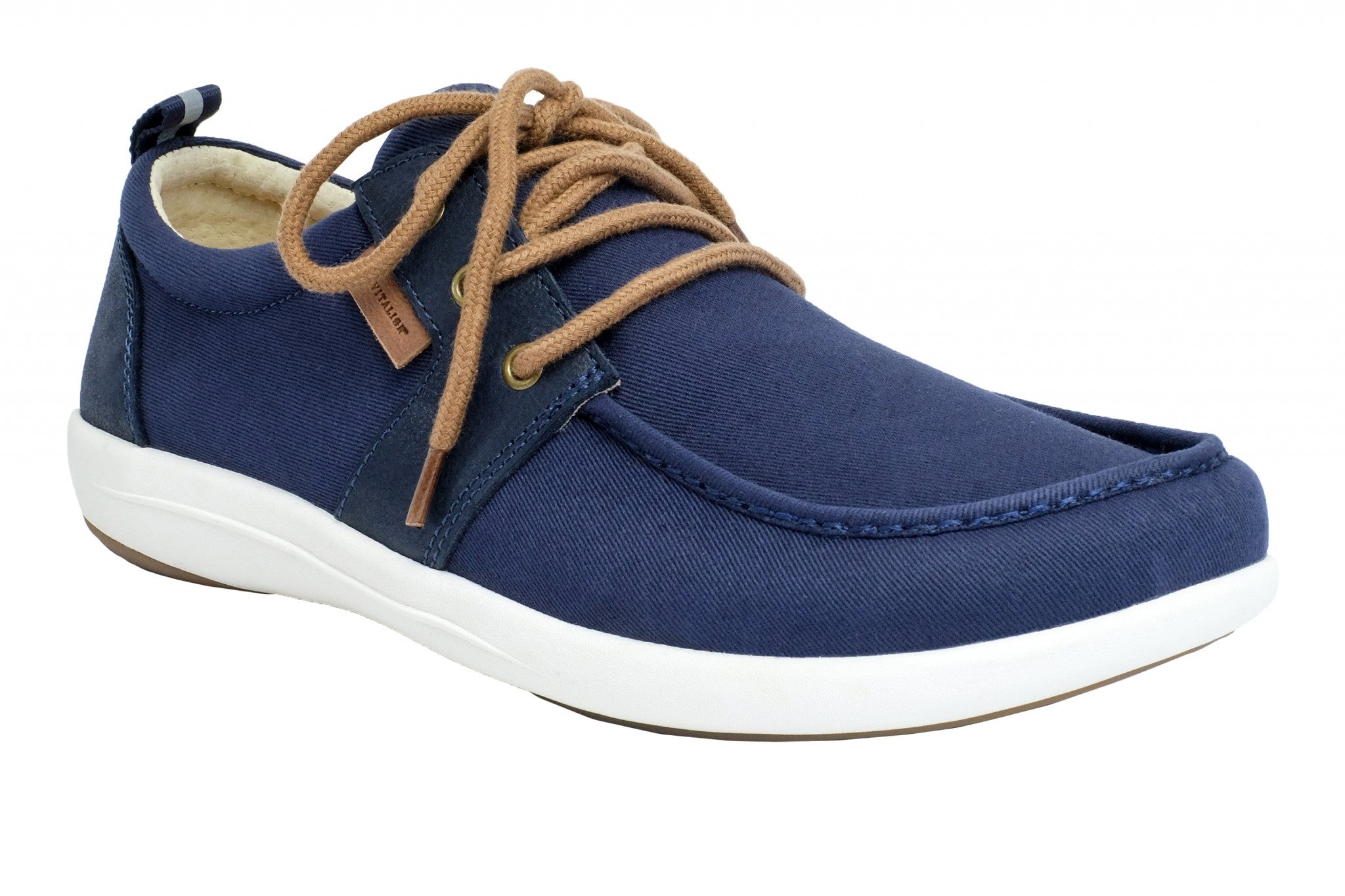 Revitalign Brewster Orthotic Support Men's Shoes - Peacoat - Product View - 2