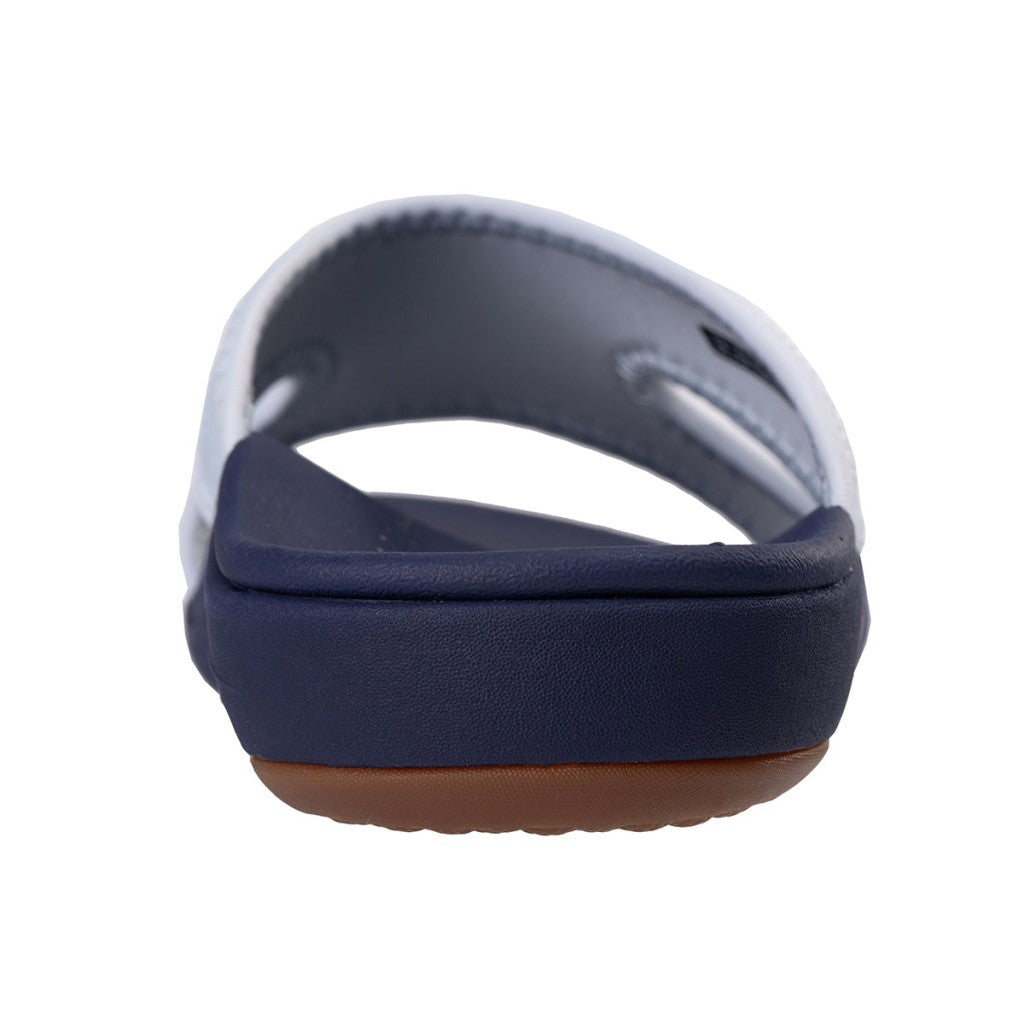 Revitalign Brook Metallic Slide Supportive Women's Sandals - Blue Ice - Product View - 5