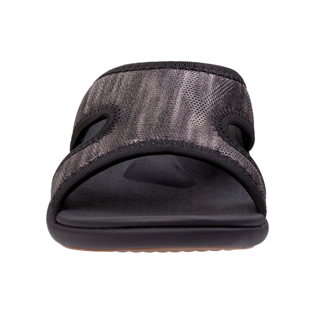 Revitalign Brook Orthotic Support Slide - Black - Product View - 3