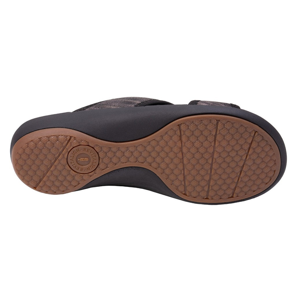 Revitalign Brook Orthotic Support Slide - Black - Product View - 6