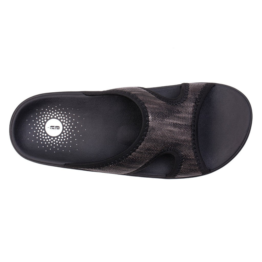 Revitalign Brook Orthotic Support Slide - Black - Product View - 7