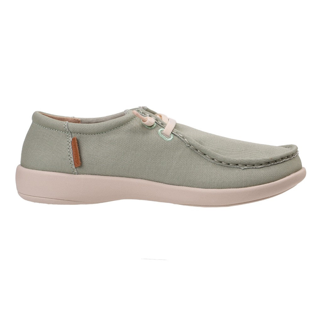 Revitalign Carefree Canvas Cushioned Orthotic Women's Shoes - Desert Sage - Product View - 1