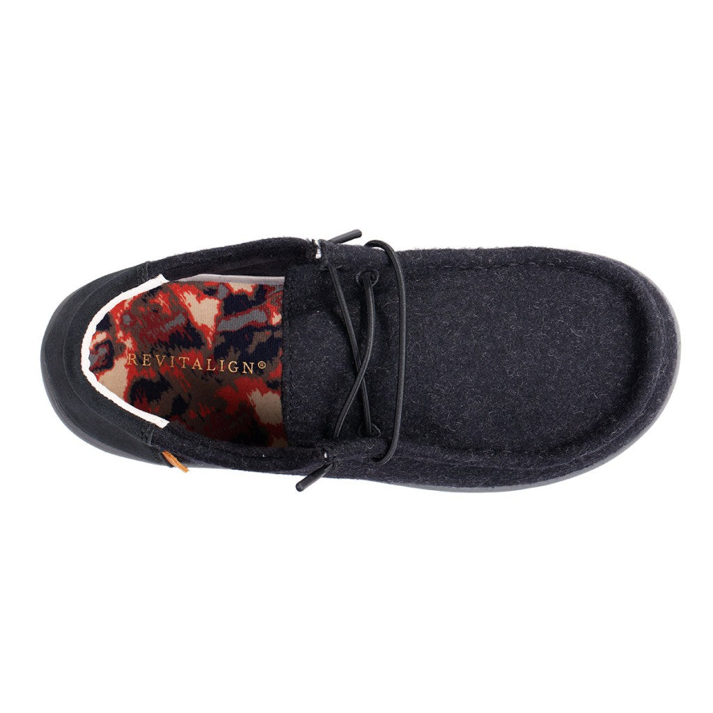 Revitalign Carefree Cozy Women's Slip-On Shoes with Orthotic Support - Black - Product View - 7