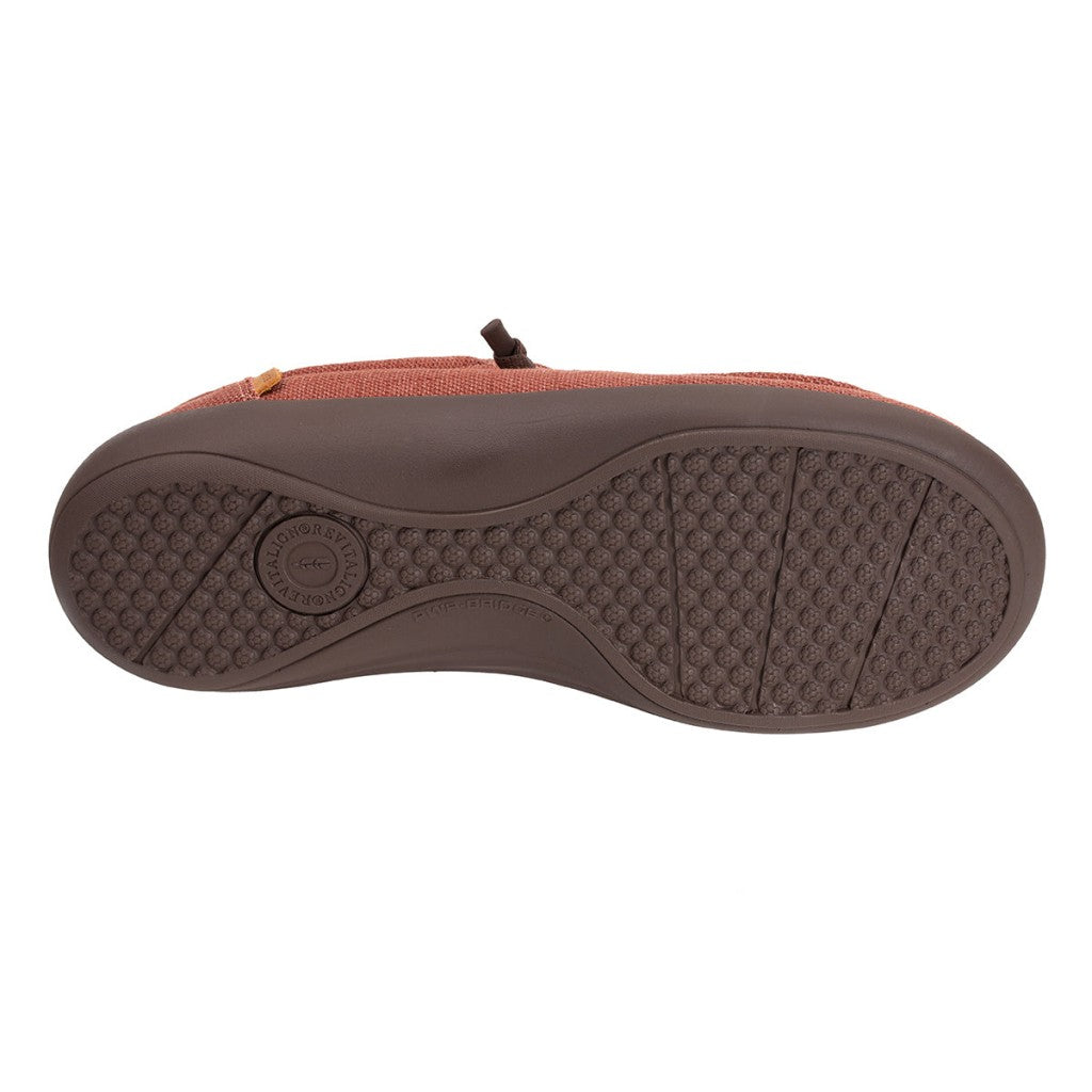 Revitalign Carefree Denim Supportive Slip-On Men's Shoes - Brick - Product View - 6