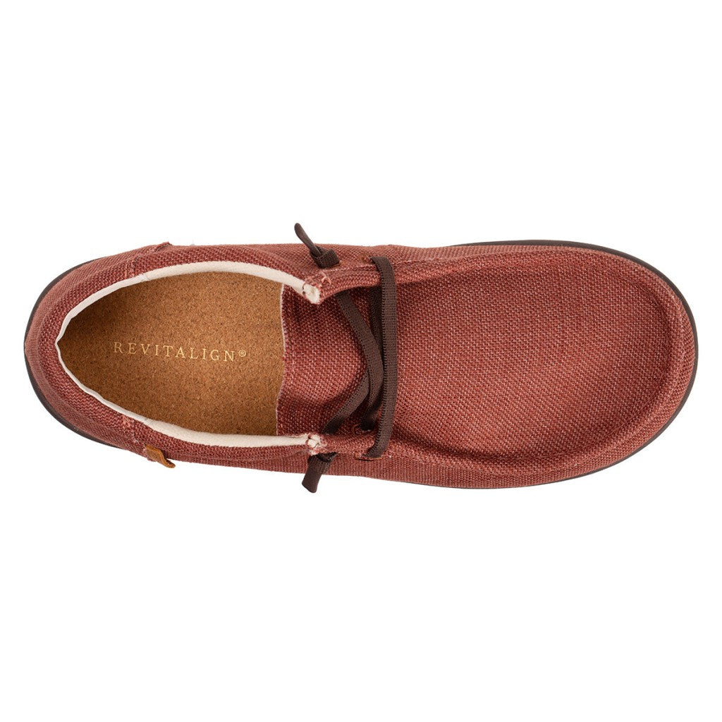 Revitalign Carefree Denim Supportive Slip-On Men's Shoes - Brick - Product View - 7