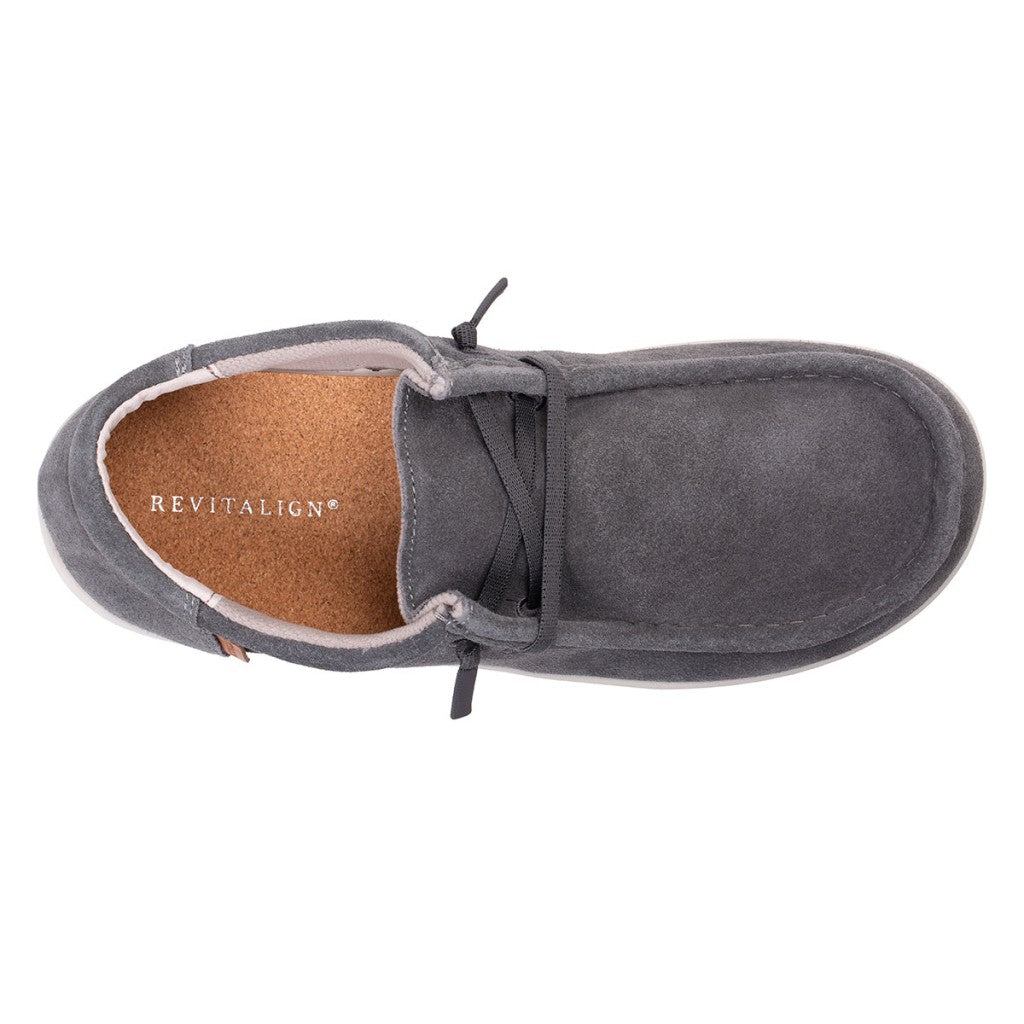 Revitalign Carefree Suede Supportive Men's Shoes - Grey - Product View - 7