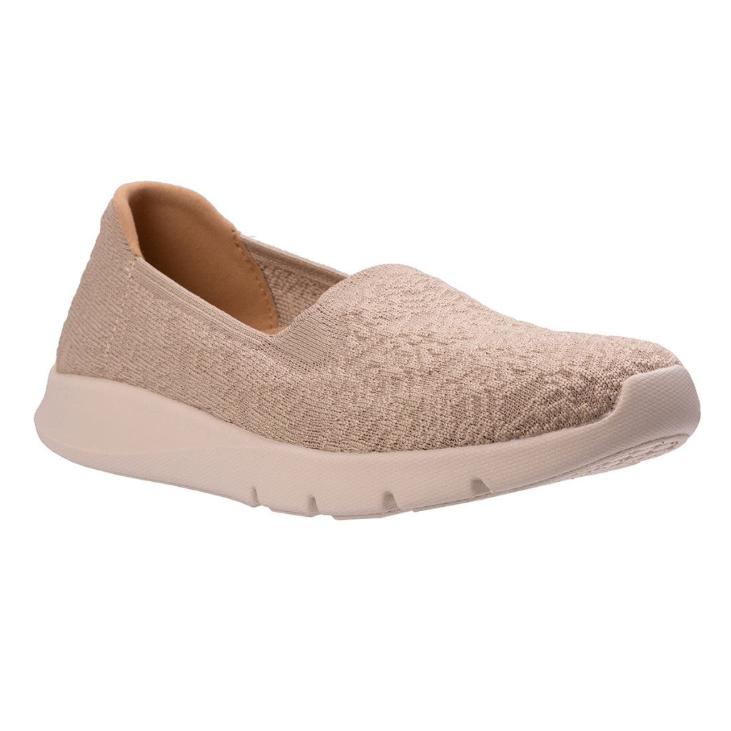 Revitalign Comfort Stretch Damask Supportive Women's Shoes - Sesame - Product View - 2