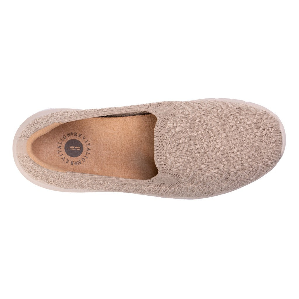 Revitalign Comfort Stretch Damask Supportive Women's Shoes - Sesame - Product View - 7