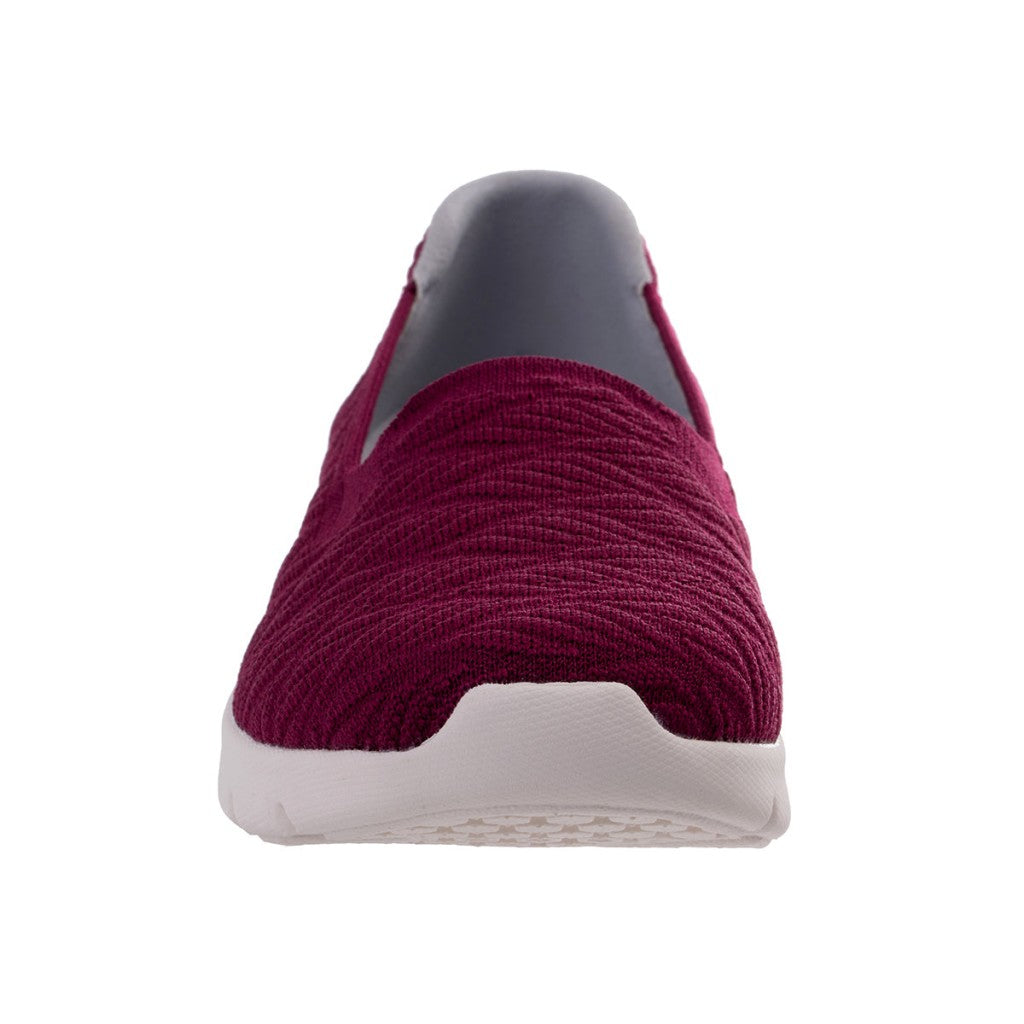 Revitalign Comfort Stretch Wave Supportive Slip-On Women's Shoes - Red Plum - Product View - 3