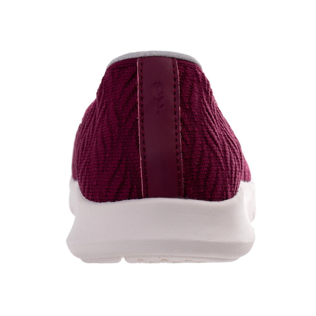 Revitalign Comfort Stretch Wave Supportive Slip-On Women's Shoes - Red Plum - Product View - 5