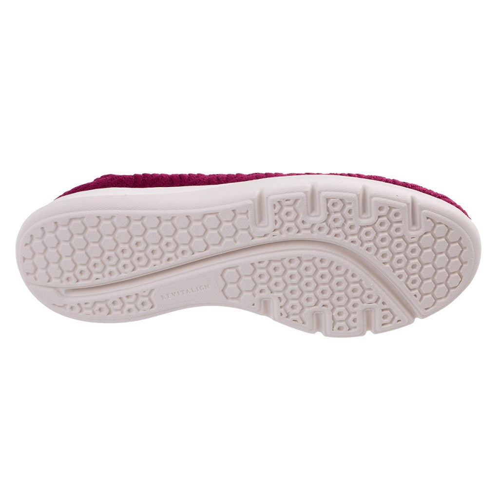 Revitalign Comfort Stretch Wave Supportive Slip-On Women's Shoes - Red Plum - Product View - 6