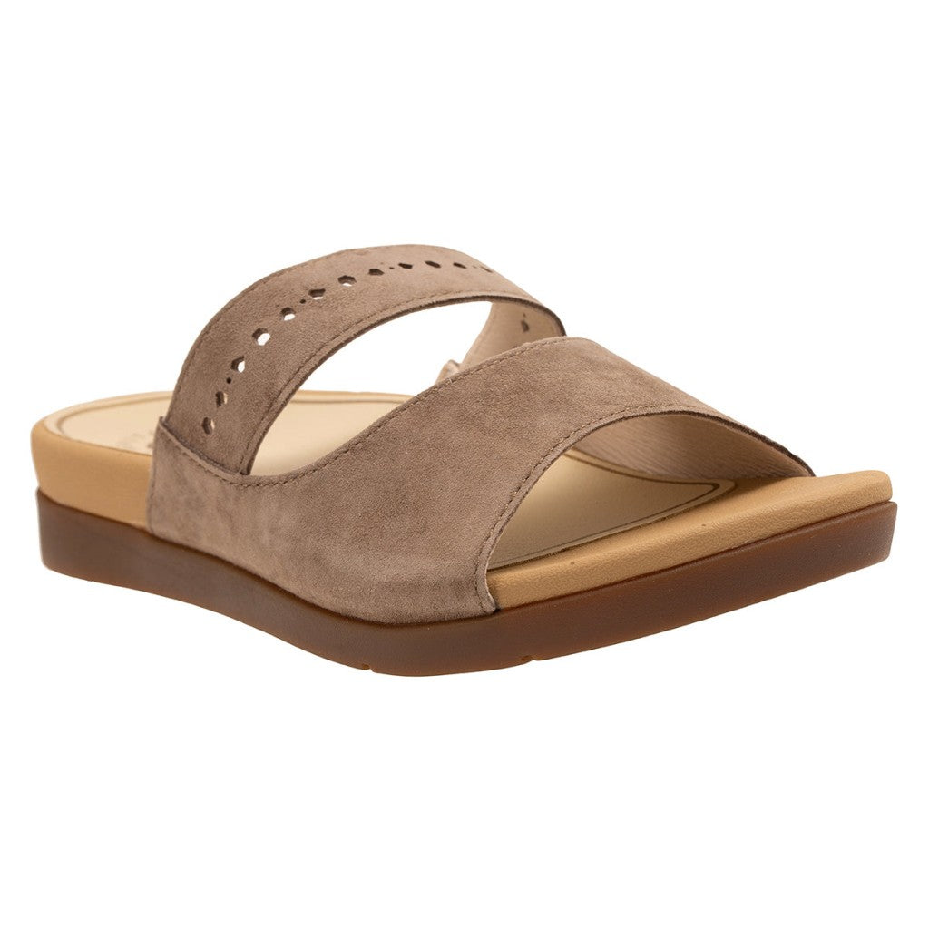 Revitalign Corpus Slide Supportive Women's Sandals - Fossil - Product View - 2