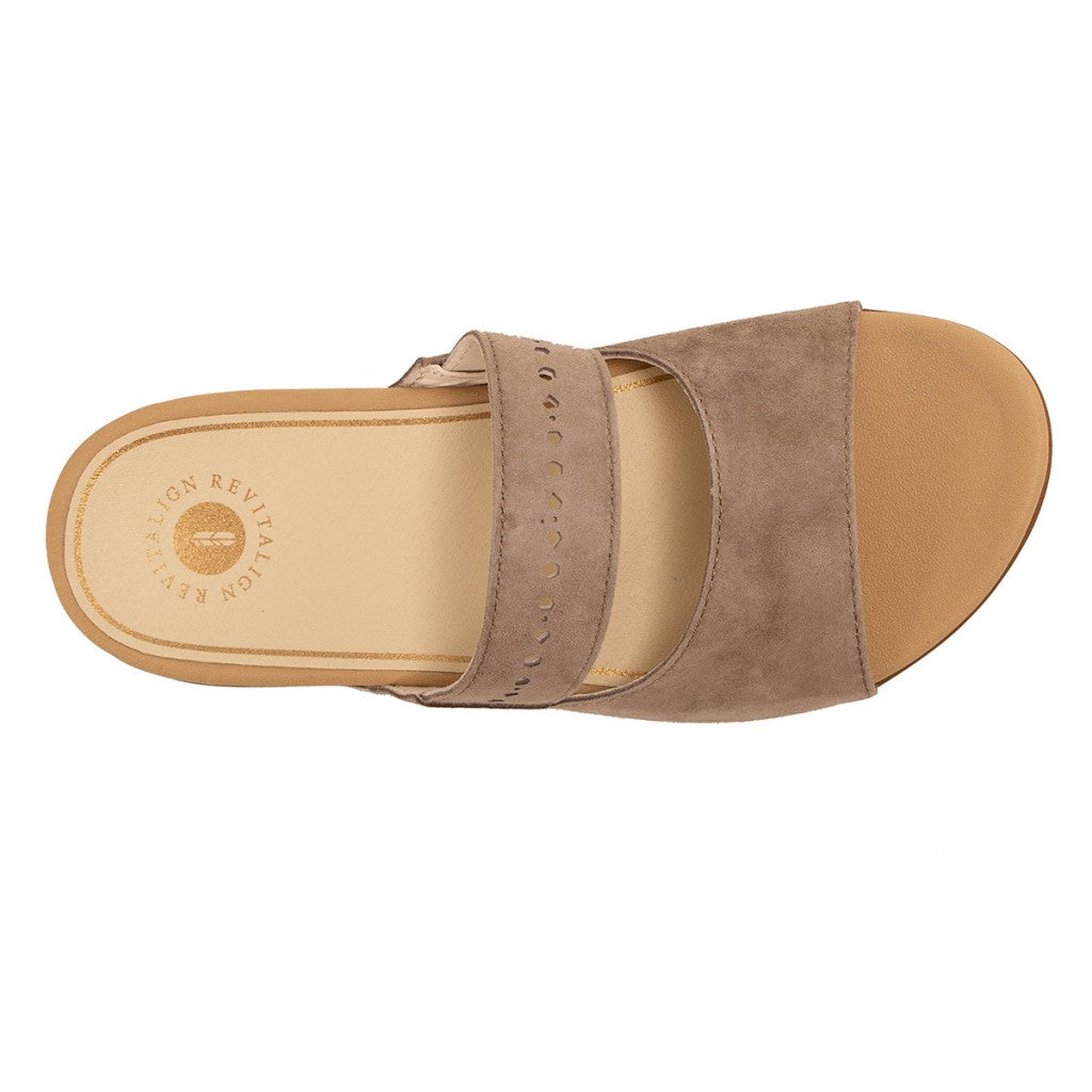 Revitalign Corpus Slide Supportive Women's Sandals - Fossil - Product View - 7