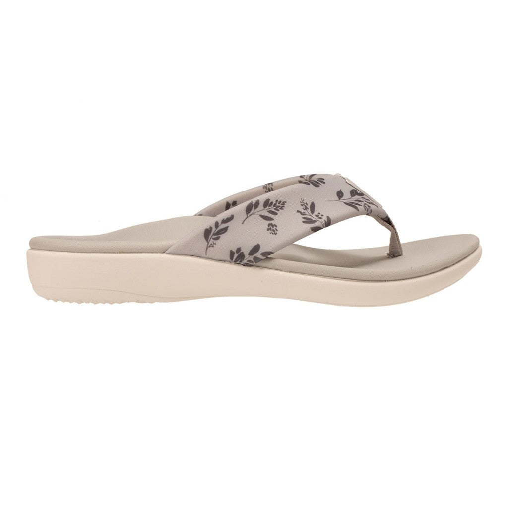 Revitalign Dahlia Botanical Full Contact Support Women's Sandals in Vapor Grey