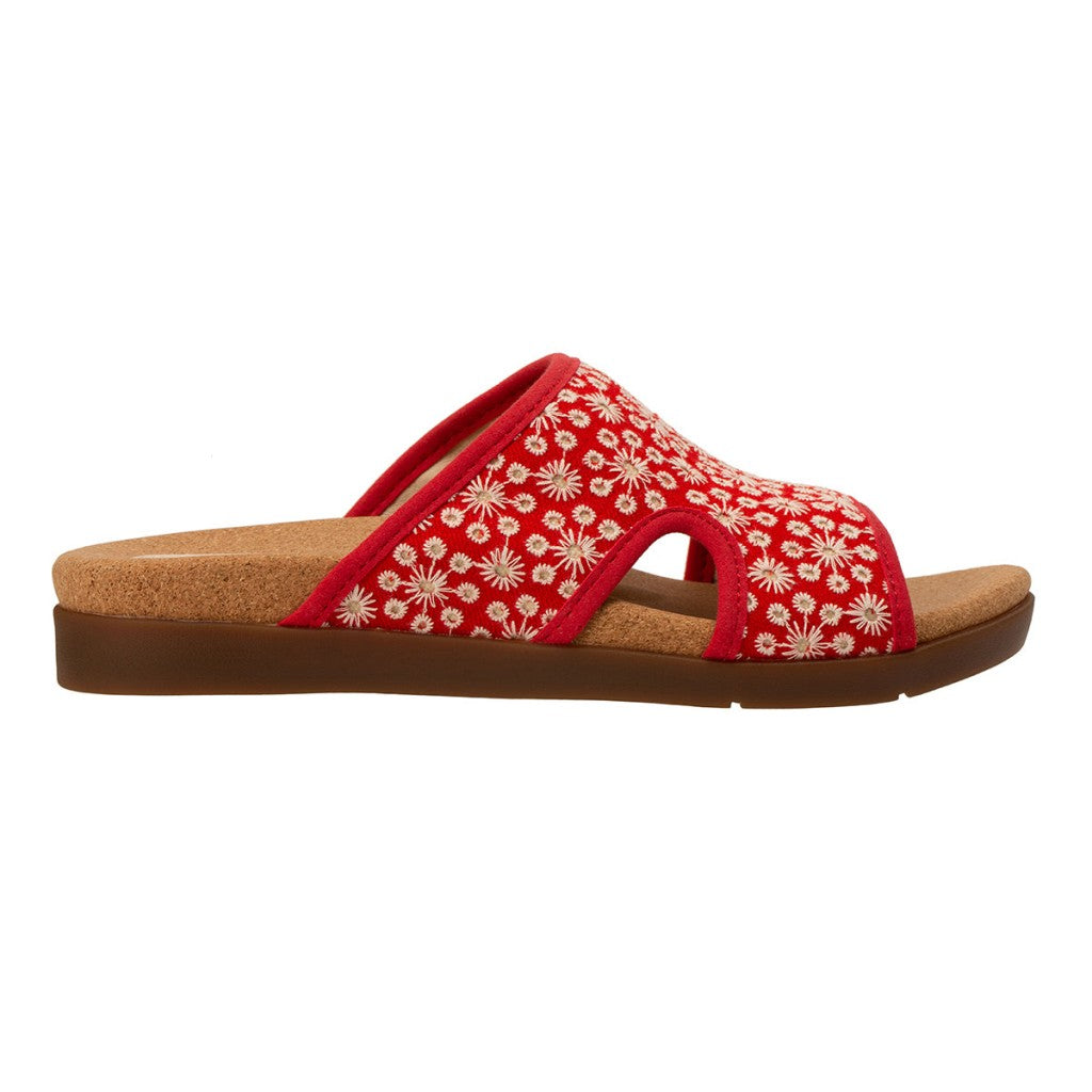 Revitalign Daisy Slide Supportive Comfort Women's Sandals - Baked Apple - Product View - 1