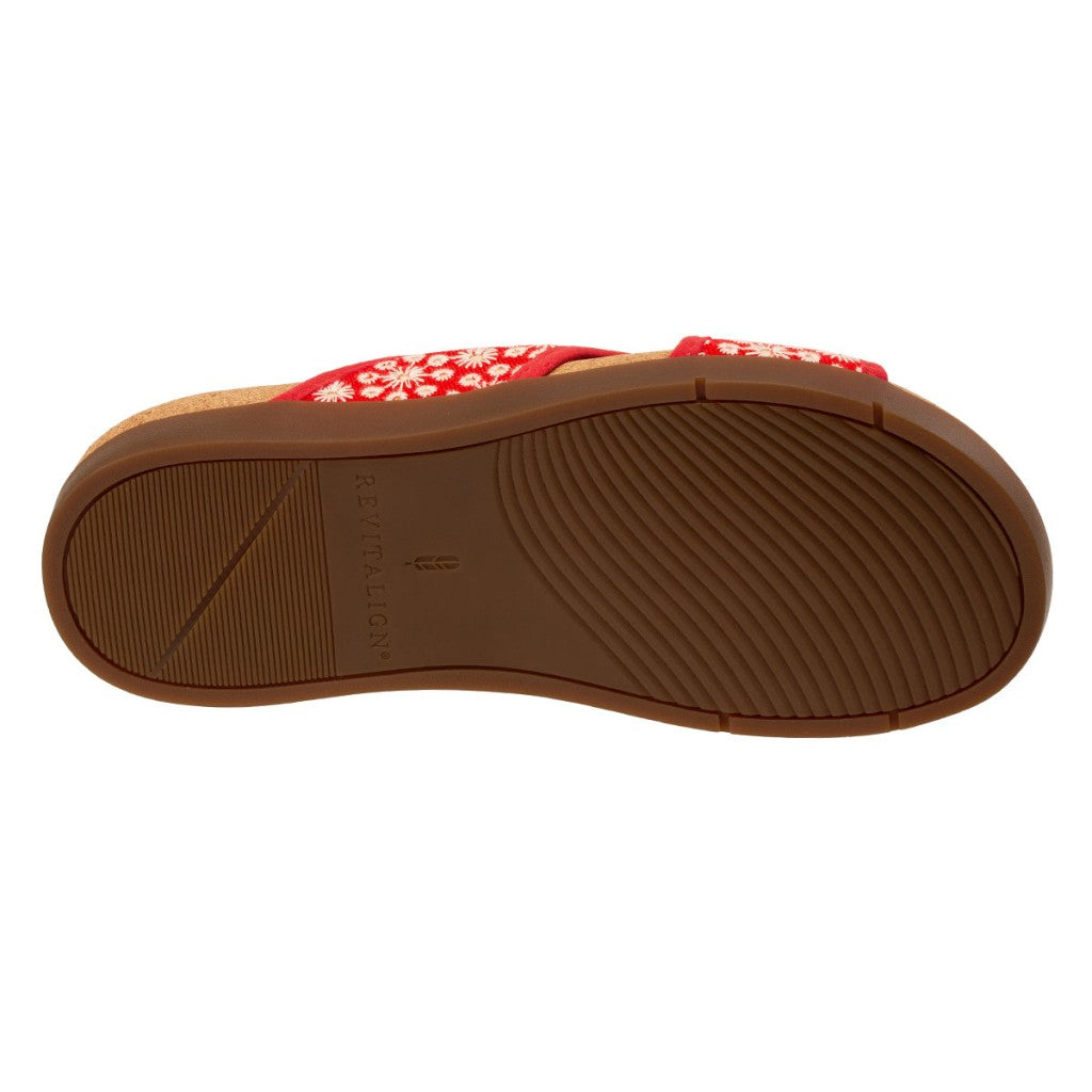 Revitalign Daisy Slide Supportive Comfort Women's Sandals - Baked Apple - Product View - 6