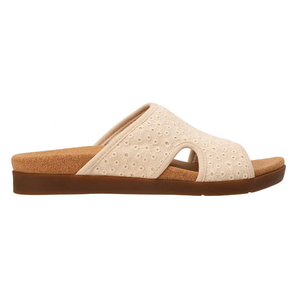 Revitalign Daisy Slide Supportive Comfort Women's Sandals - Cream - Product View - 1