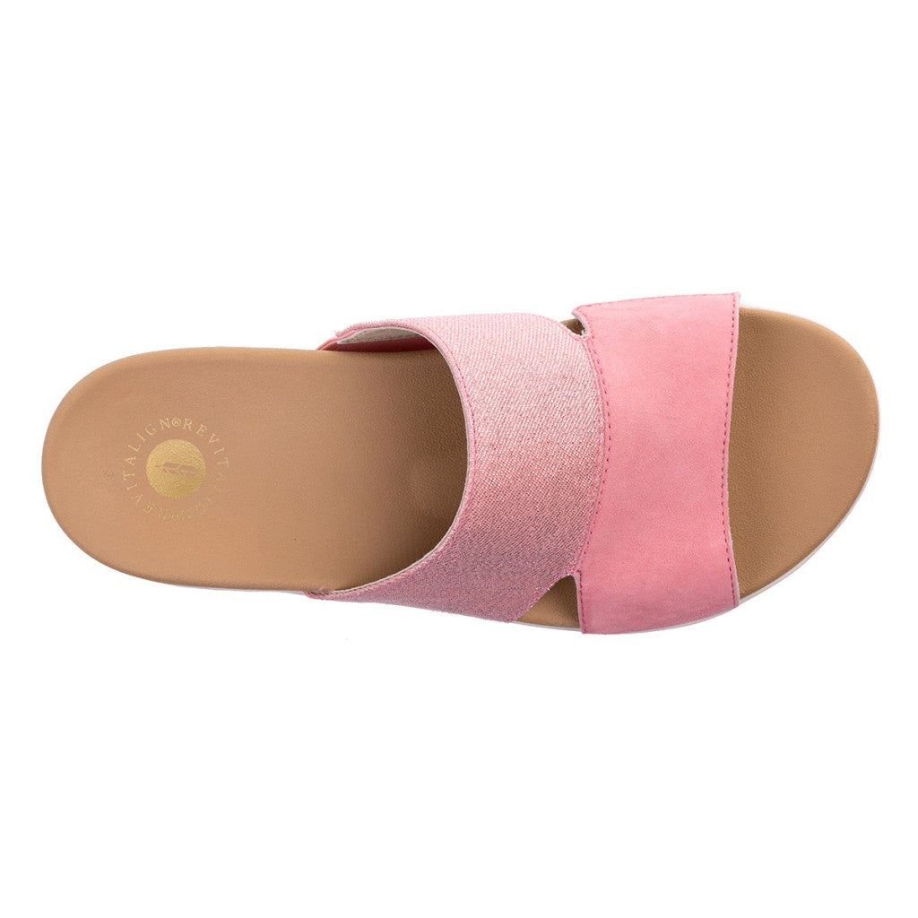 Revitalign Dawn Shimmer Orthotic Comfort Women's Sandals - Pink - Product View - 7