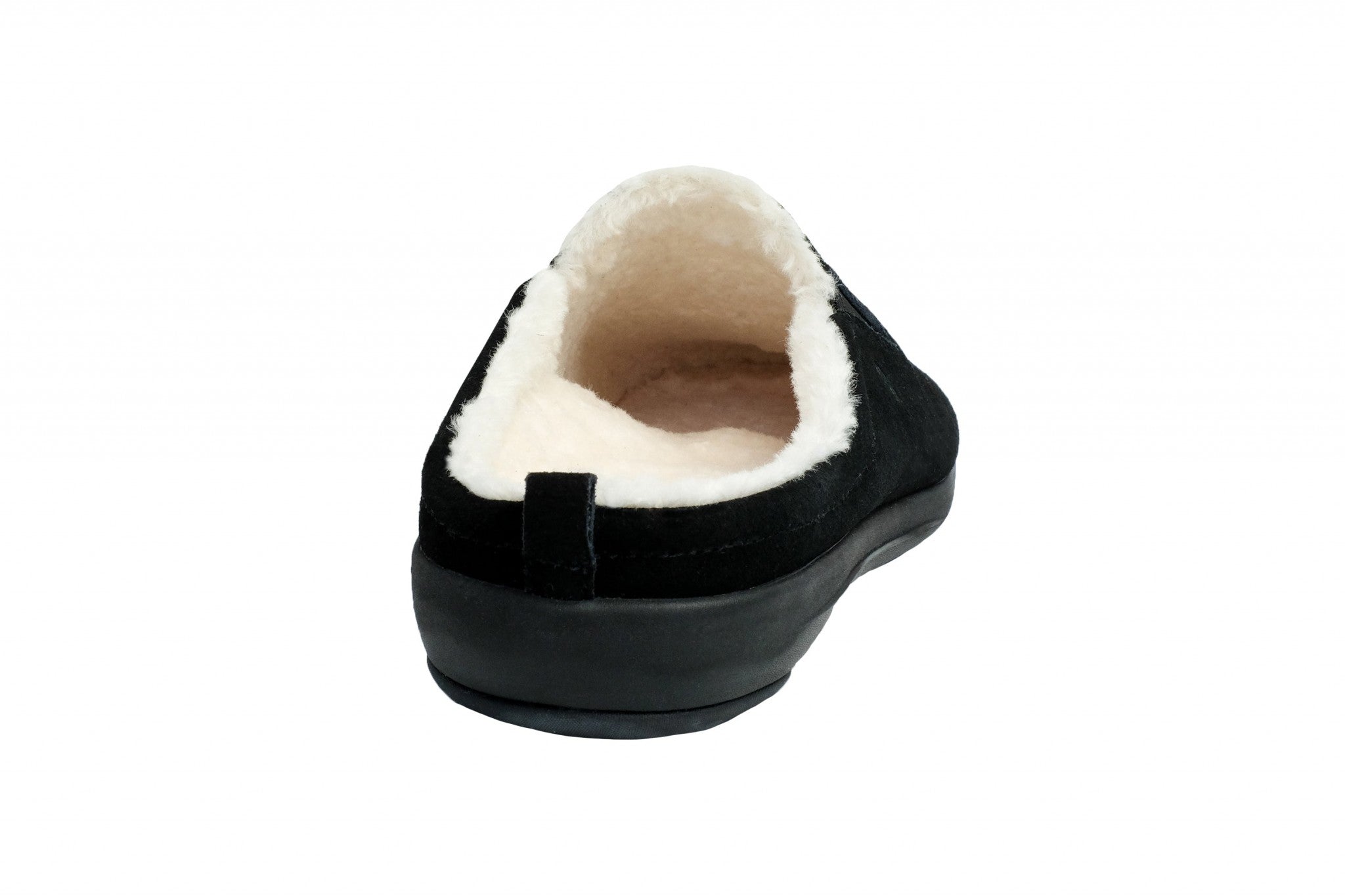 Revitalign Dundee Suede Men's Slippers - Black - Product View - 5