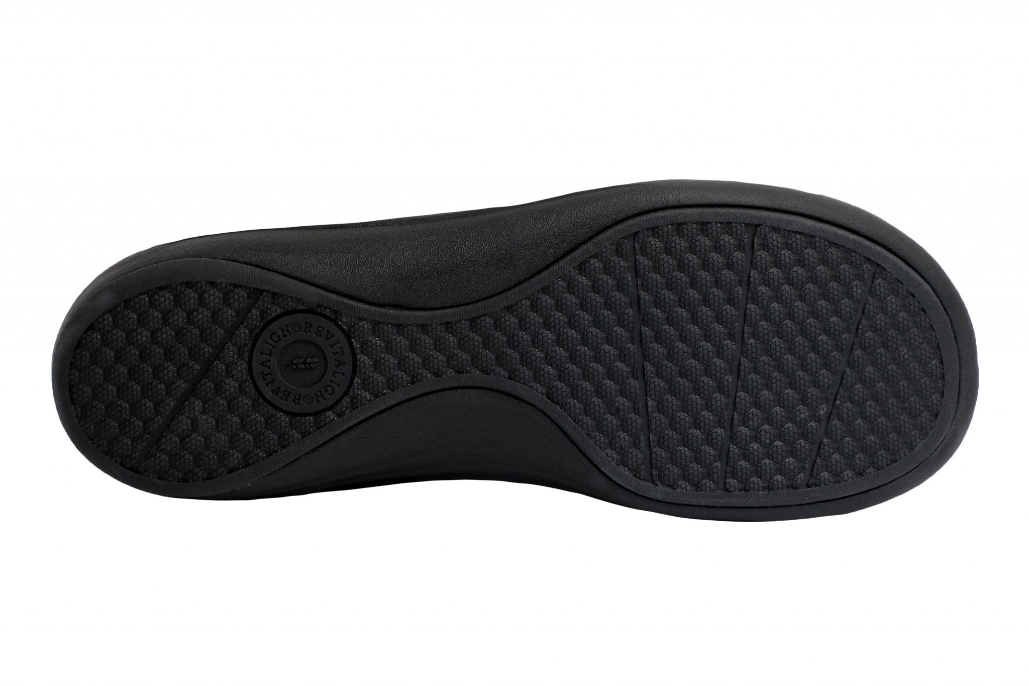 Revitalign Dundee Suede Men's Slippers - Black - Product View - 7
